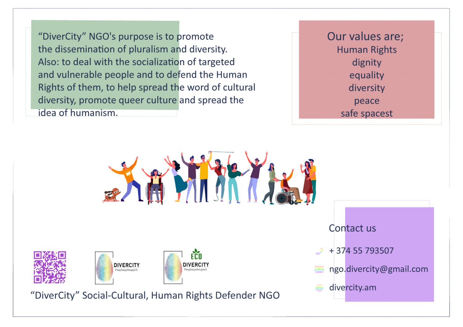 “DiverCity” Social-Cultural, Human Rights Defender NGO’s activities