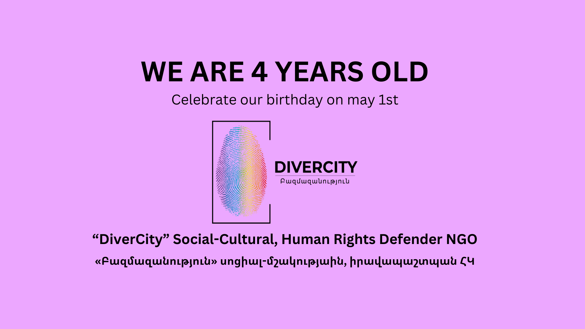 “DiverCity” NGO is 4 years old